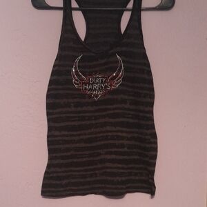 Womens Burnout Racerback DIRTY HARRYS tank - Good Shape Size Small